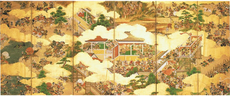 Example of a narrative painting from the Nara period